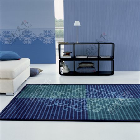 家纺地毯效果图实景图摄影图