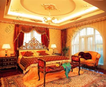 室内装潢设计欧式古典风格居住空间图片