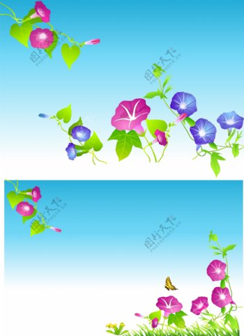 矢量鲜艳的花朵花儿图片素材3