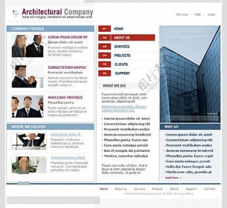 房产建筑公司网站模板