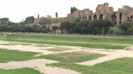 罗马废墟的股票视频墙视频免费下载