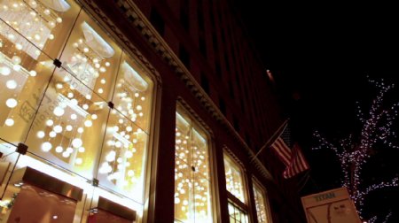 纽约市股票挂灯窗的录像