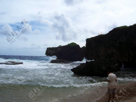 塞班岛鳄鱼海滩图片