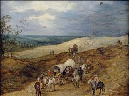 BruegheltheElderJanPaisajecongaleras1603画家古典画古典建筑古典景物装饰画油画