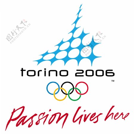 Torino2006Passionlivesherelogo设计欣赏Torino2006Passionliveshere运动赛事LOGO下载标志设计欣赏