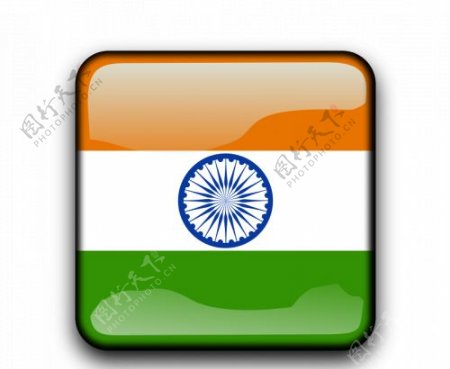 印度国旗按钮