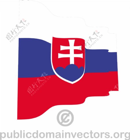 斯洛伐克波形矢量标志