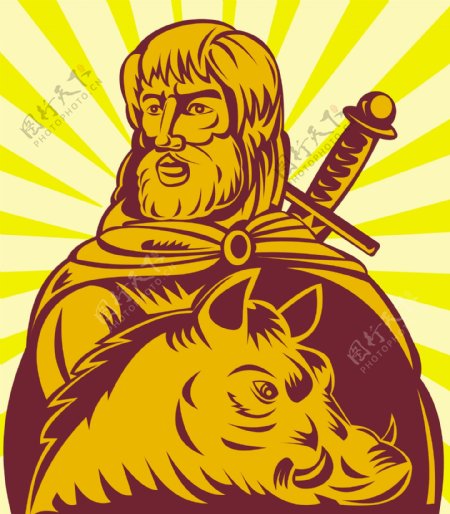 弗雷北欧神的剑和野猪农业