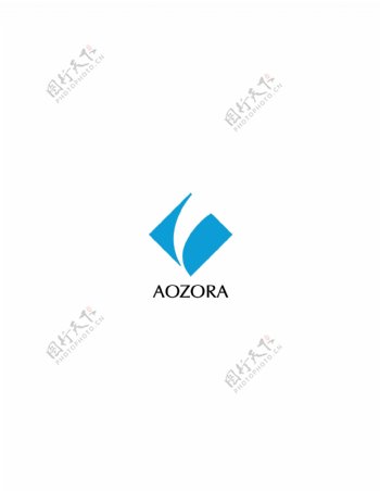 AozoraBanklogo设计欣赏AozoraBank国际银行标志下载标志设计欣赏