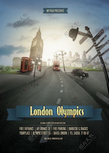 伦敦奥运城市海报