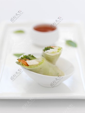 蔬菜寿司图片