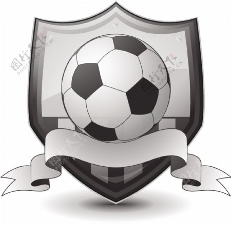 盾牌足球标志图片