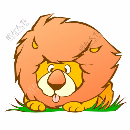 印花矢量图可爱卡通童装卡通动物狮子免费素材