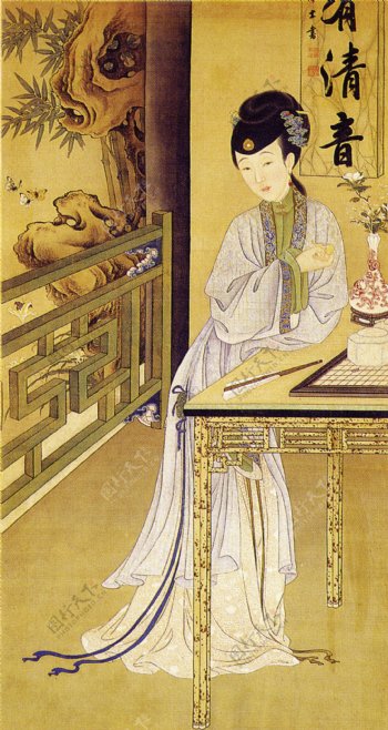 清明上河图古画风景画工女绣女民间艺术画中国民间艺术品中华刺绣民间艺术PSD分层素材源文件中国传统元素整合图库