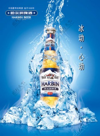 哈尔滨啤酒广告设计