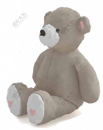 儿童玩具小熊3d模型