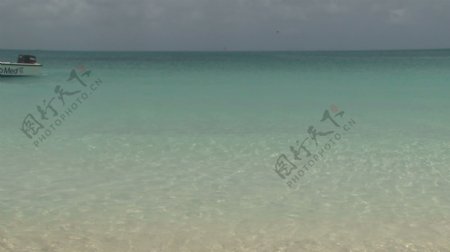 从岛的海岸股票视频画面清晰的海水