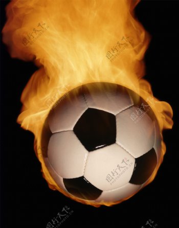 燃烧着的足球