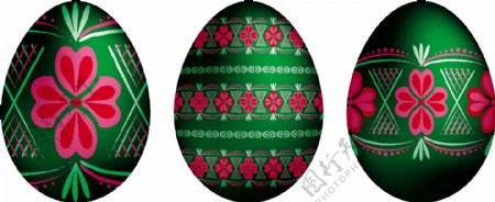 俄罗斯传统的复活节彩蛋的矢量格式