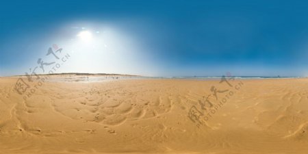 海滩沙地美景风光图片