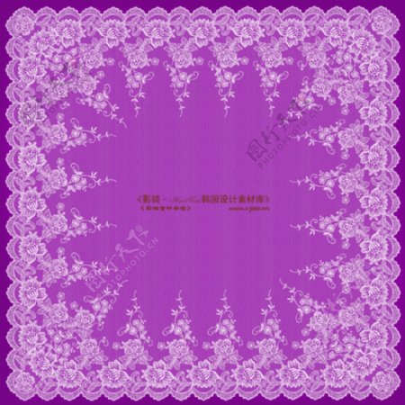 紫色蕾丝花边背景设计素材