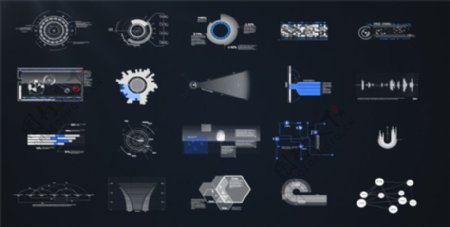 20组科技信息元素动画AE模板