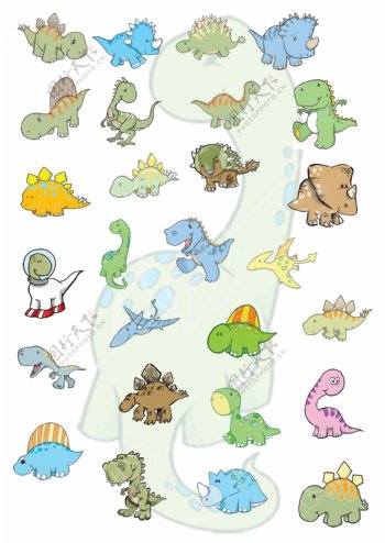 卡通恐龙图片