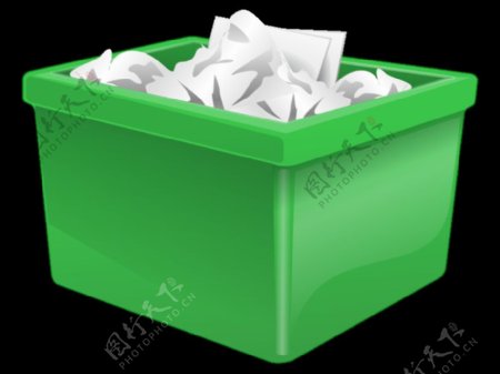 绿色塑料盒满纸