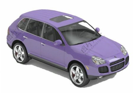 紫色车3d模型