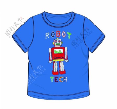 机器人t恤图片