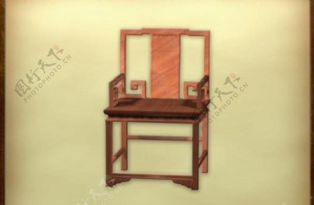 中国古典家具椅子0193D模型