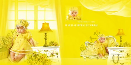 米妮公主韩国色彩儿童模板影楼魔法书DVD51