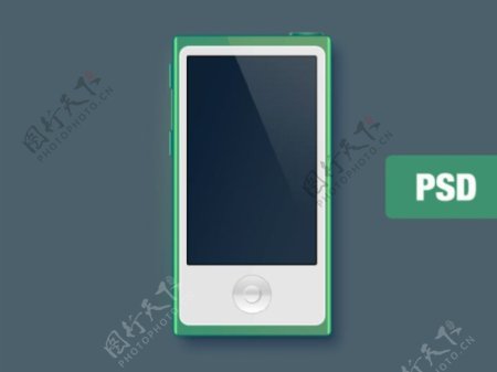 iPod模型psd素材免费下载
