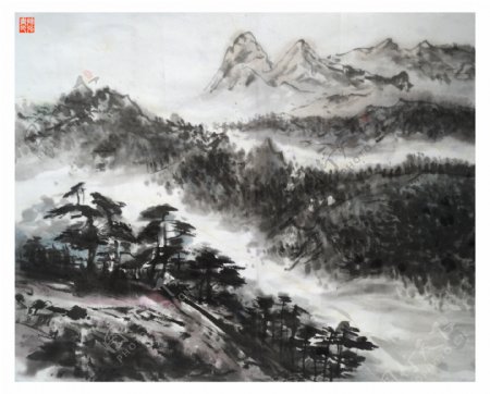 国画山水图片