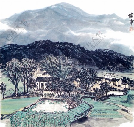 山村景图片