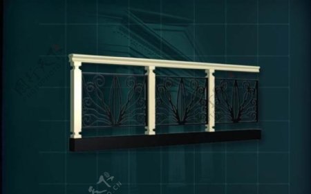 装饰构件之楼梯3D模型楼梯009