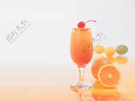 橙汁生活主题PPT模板