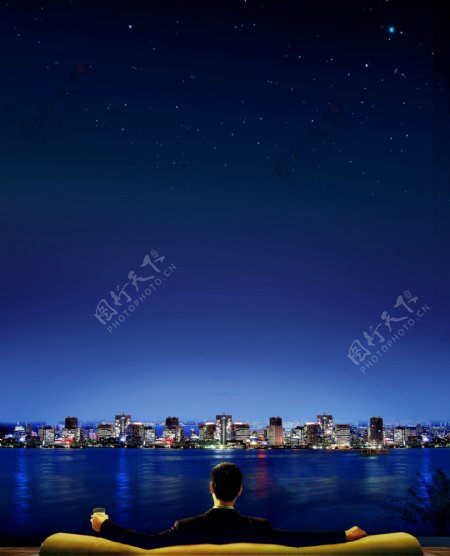 夜空地产图片