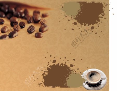 咖啡展板背景图