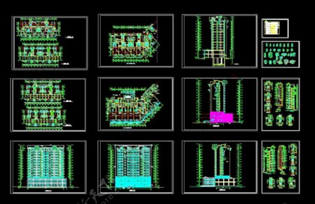 青岛景苑工程六号楼建筑施工图