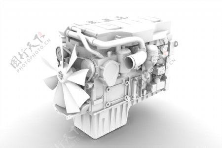 dd13发动机模型