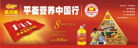 金龙鱼食用油平衡中国行广告设计