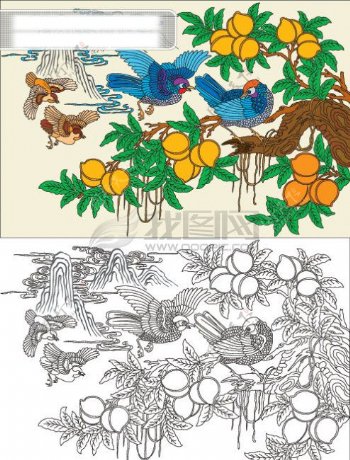 中国传统花鸟图