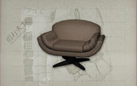 现代主义风格之椅子3D模型椅子019
