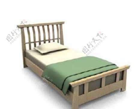 国外床3d模型家具图片66