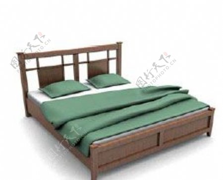 国外床3d模型家具图片48