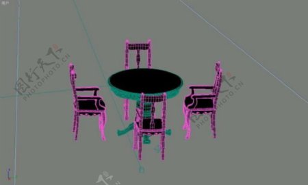 餐桌3d模型家具3d模型15