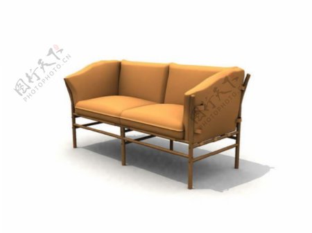 双人沙发3d模型沙发效果图17