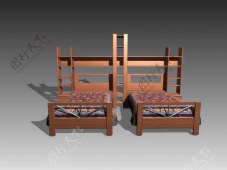 常见的床3d模型家具模型97