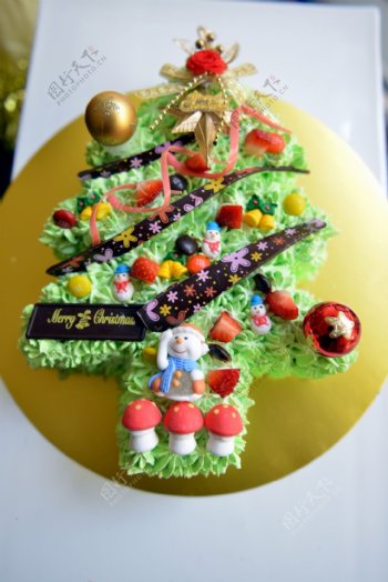 圣诞树蛋糕